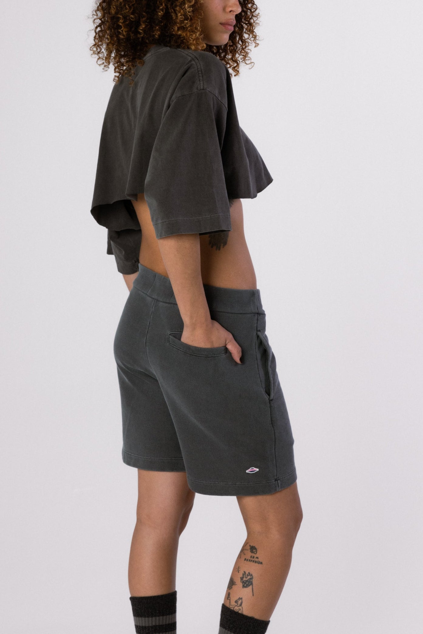 BERMUDA MOLETOM ALVA - STONED PIRATE BLACK