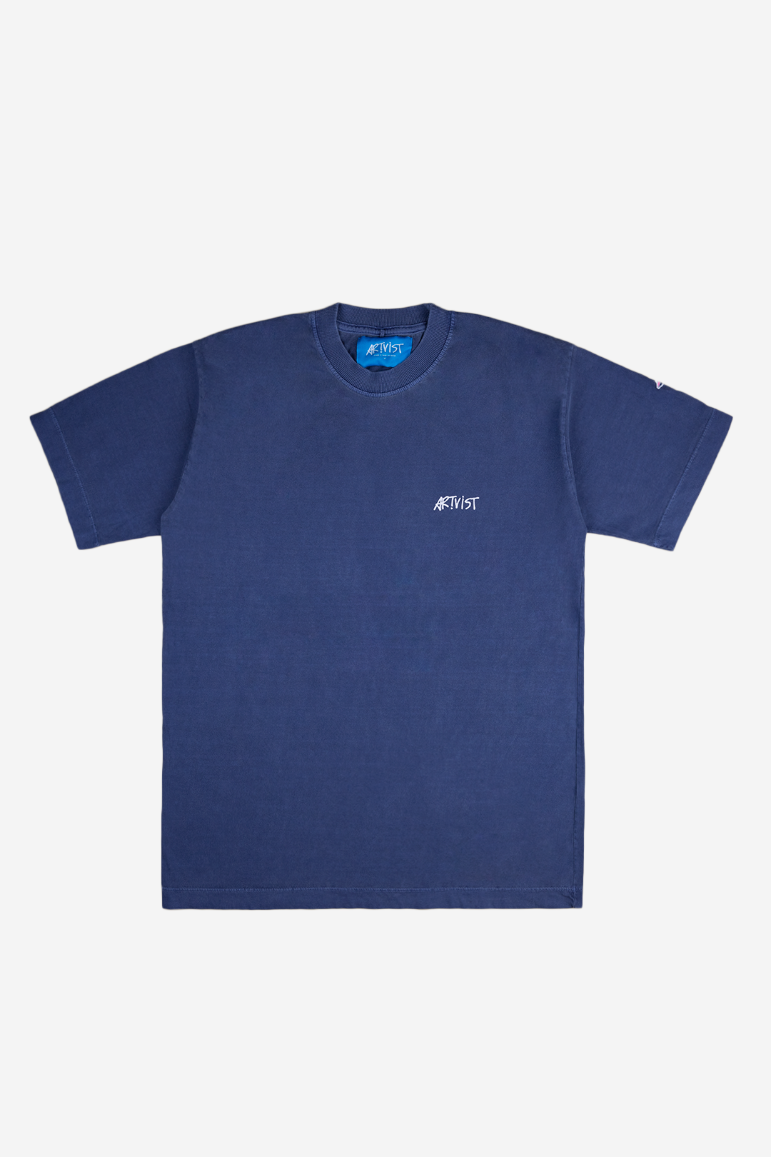 T-SHIRT ARTIVIST CHEST LOGO BLUE STONE