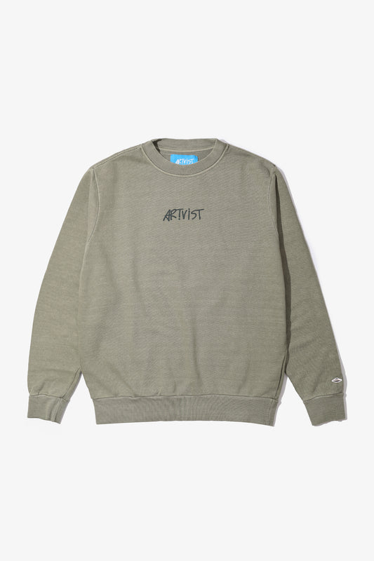 MOLETOM ALVA CREWNECK - STONED VETIVER GREEN