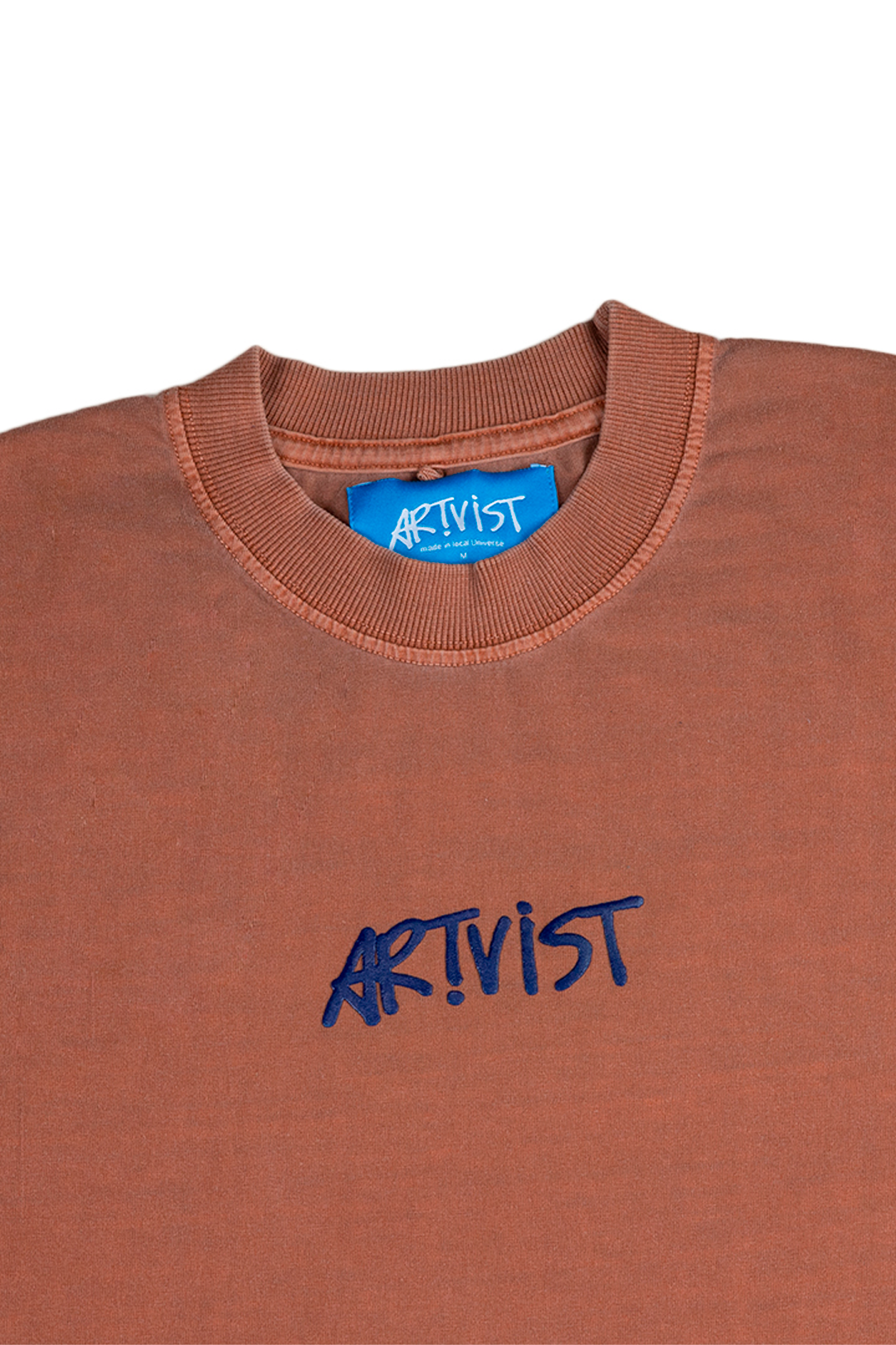 T-SHIRT ARTIVIST LOGO BROWN