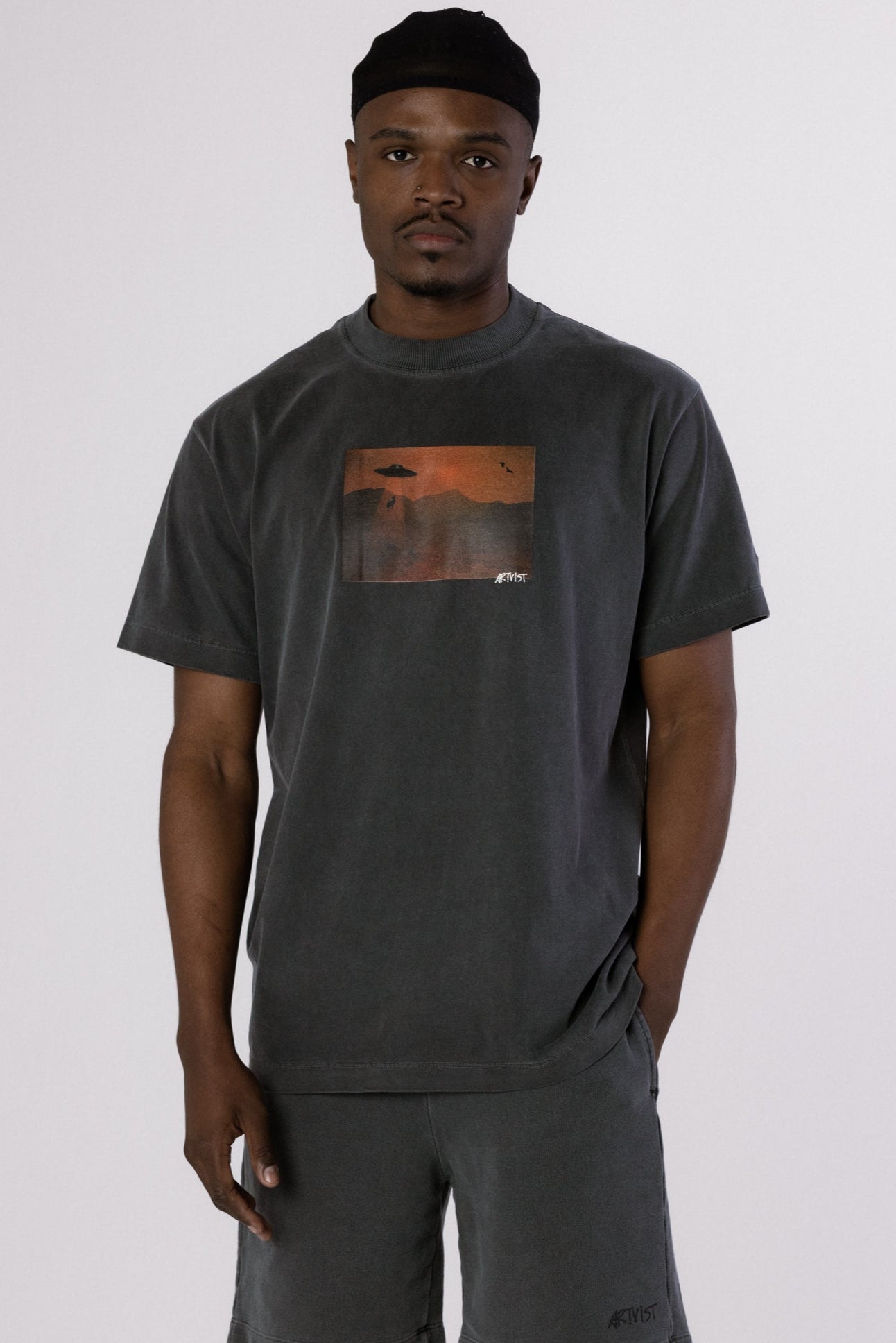 CERRADO EXODUS VTG TEE - STONED PIRATE BLACK