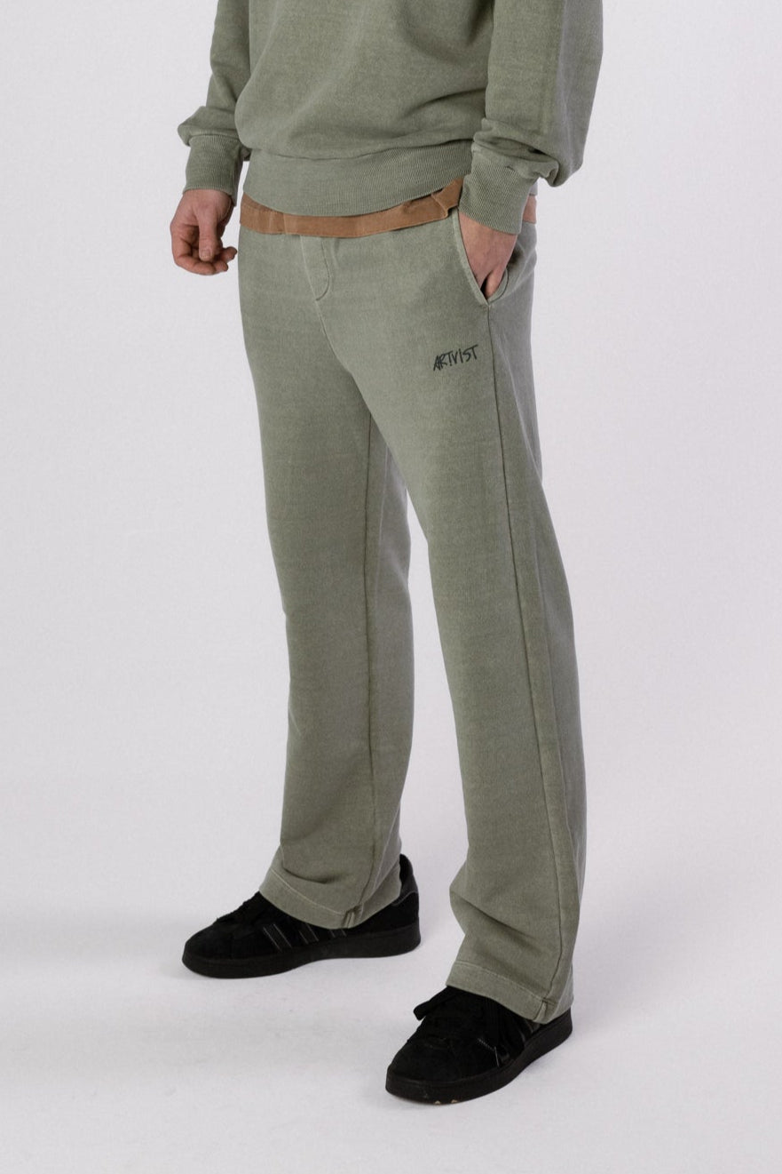 CALÇA MOLETOM ALVA - STONED VETIVER GREEN