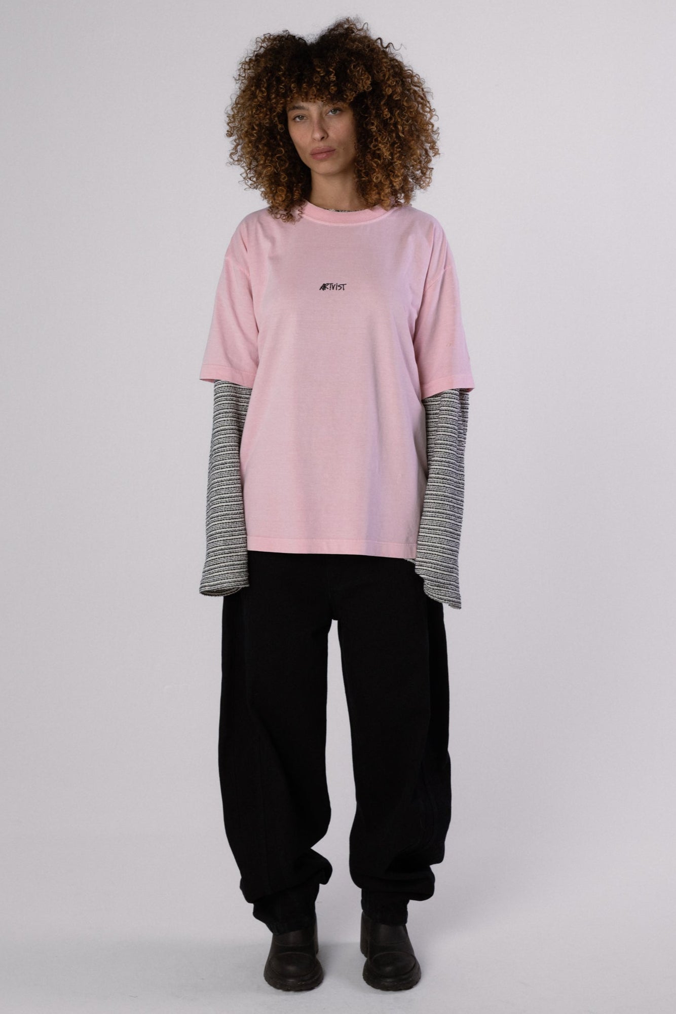 CHEST LOGO ERA TEE ESSENTIAL - STONED PINK SHADOW