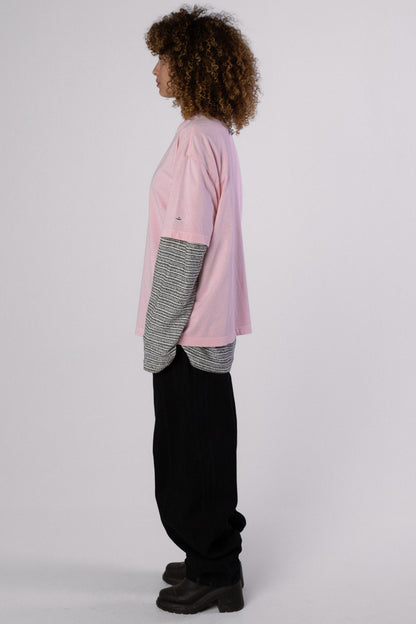 CHEST LOGO ERA TEE ESSENTIAL - STONED PINK SHADOW
