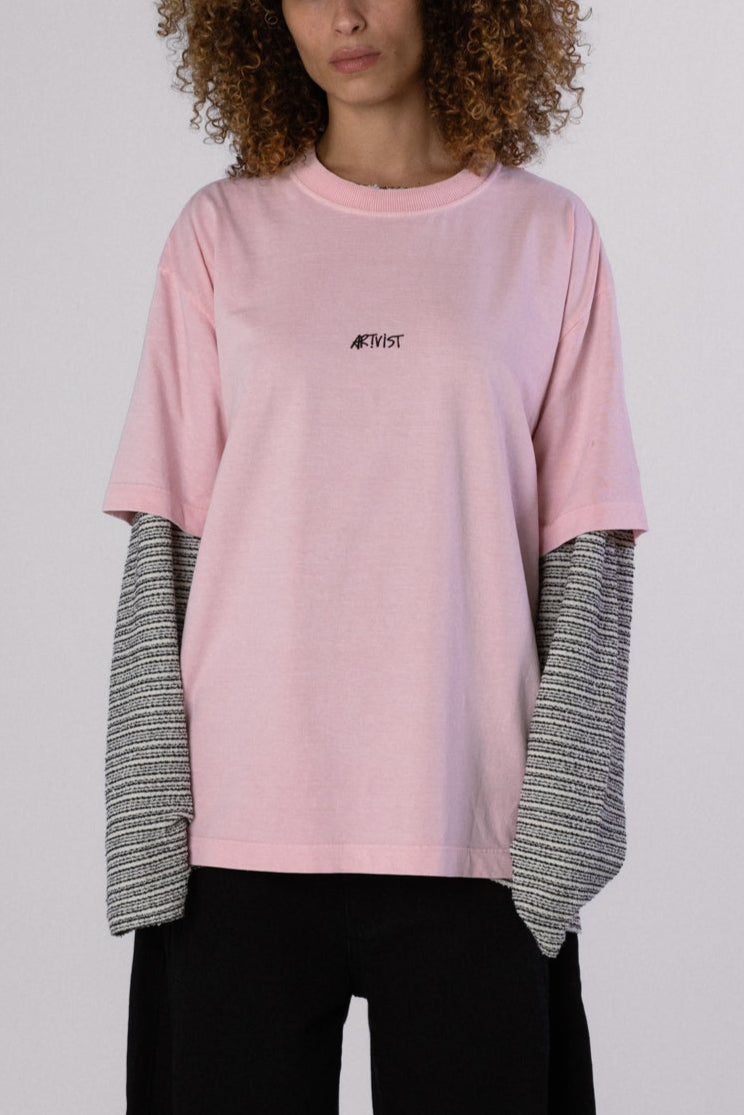 CHEST LOGO ERA TEE ESSENTIAL - STONED PINK SHADOW