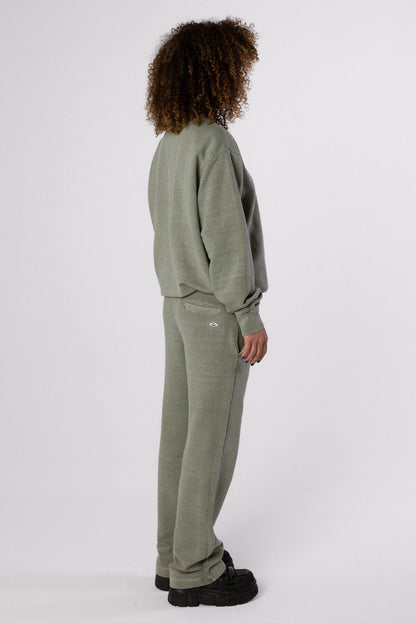 MOLETOM ALVA CREWNECK - STONED VETIVER GREEN