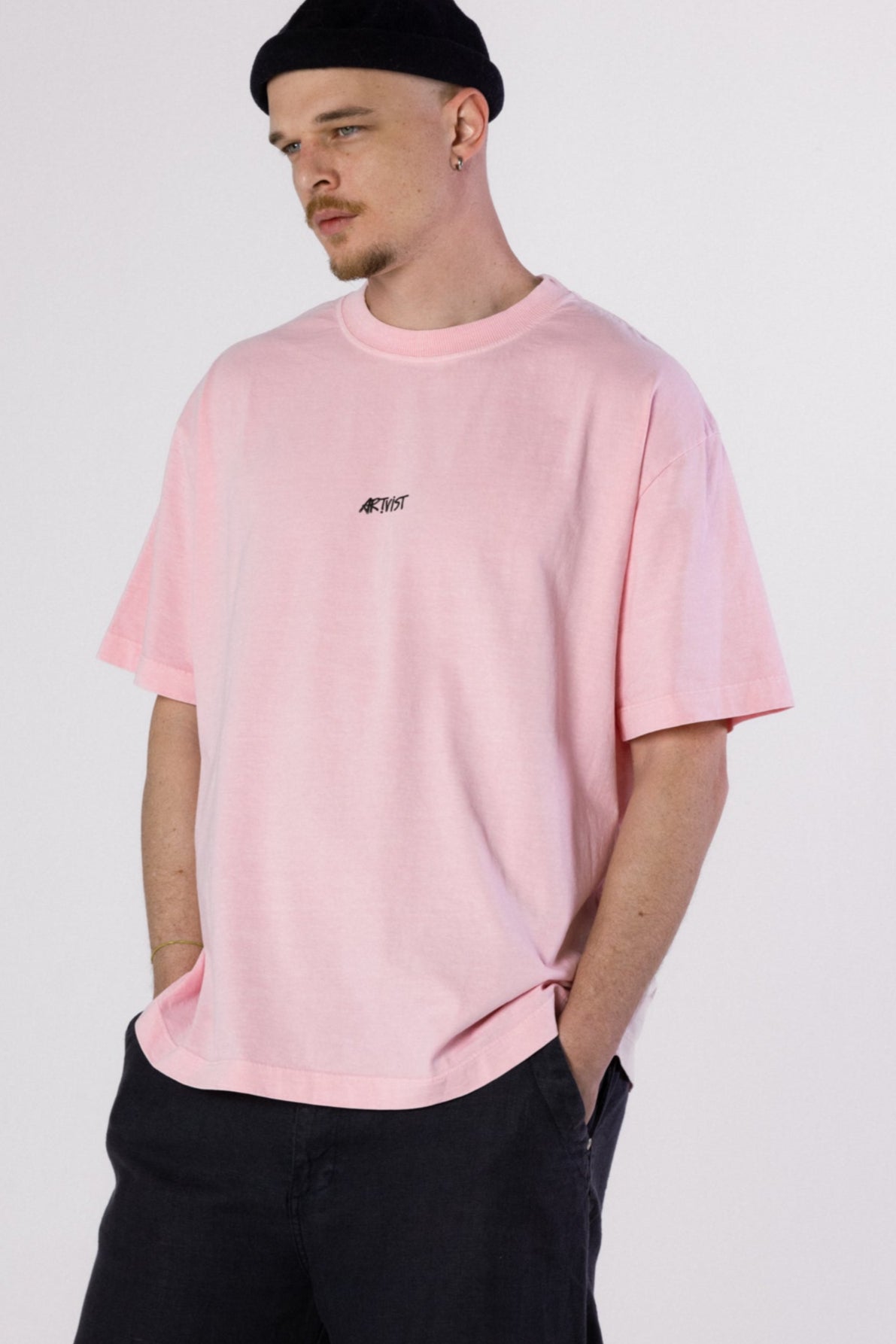 CHEST LOGO ERA TEE ESSENTIAL - STONED PINK SHADOW