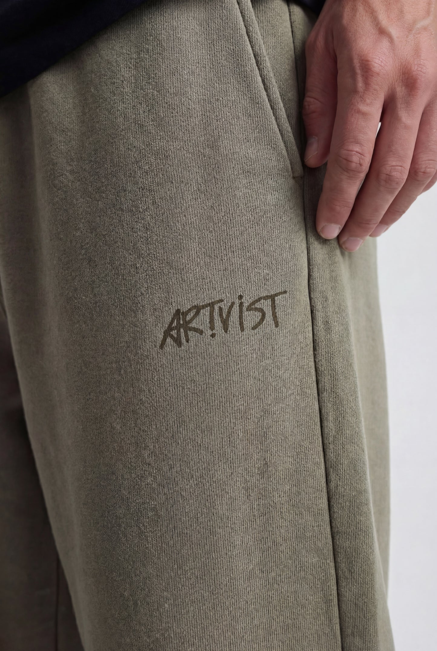 CALÇA MOLETOM ALVA - STONED VETIVER GREEN