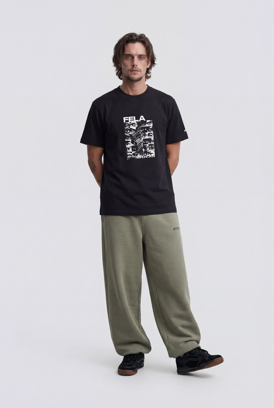 CALÇA MOLETOM ALVA - STONED VETIVER GREEN