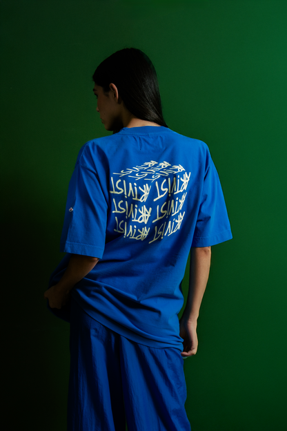 T-SHIRT ARTIVIST CUBE ROYAL BLUE