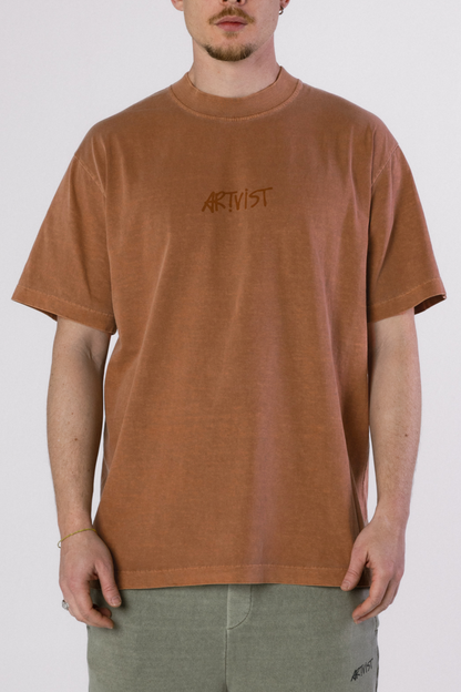 LOGO OG VTG TEE - STONED MOCHA MOUSSE
